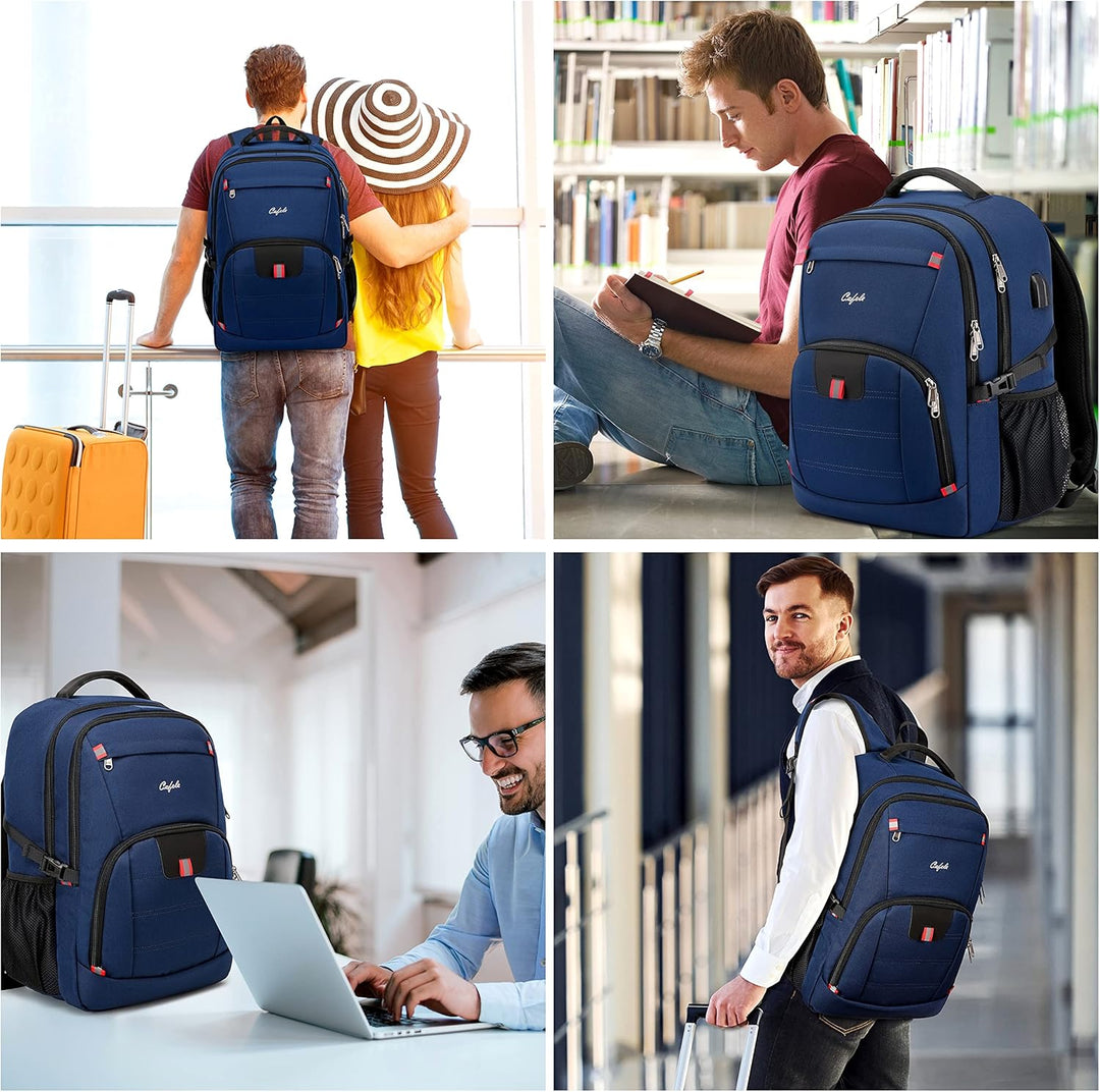 AA NOT AVAIALBLE Water-Resistant Laptop Backpack with USB Port & Anti-Theft Design – TechPro (1+1 FREE Limited Promo)