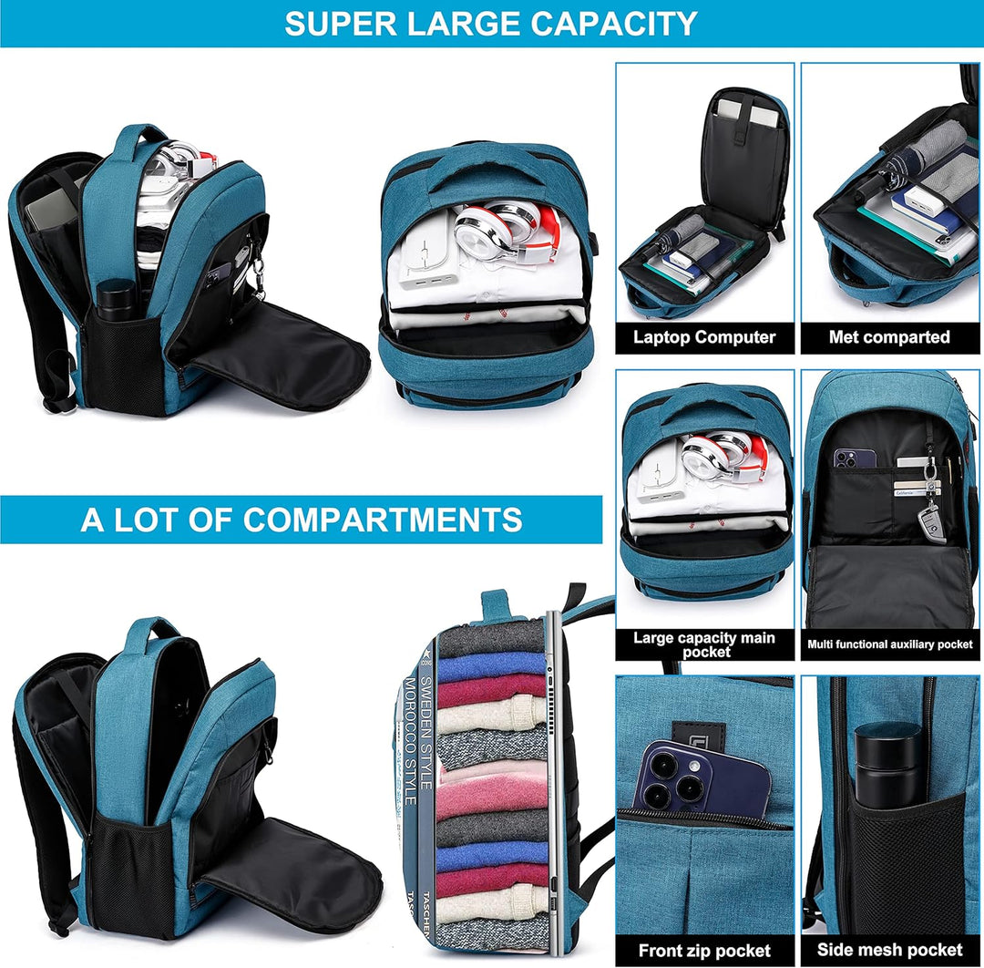 AA NOT AVAIALBLE Water-Resistant Laptop Backpack with USB Port & Anti-Theft Design – TechPro (1+1 FREE Limited Promo)