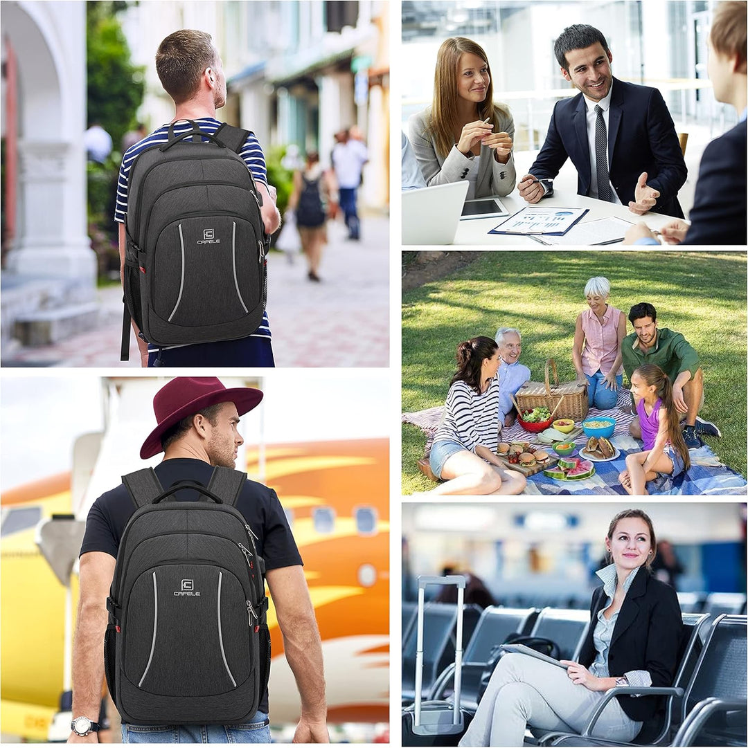 AA NOT AVAIALBLE Water-Resistant Laptop Backpack with USB Port & Anti-Theft Design – TechPro (1+1 FREE Limited Promo)