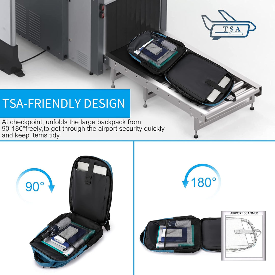 AA NOT AVAIALBLE Water-Resistant Laptop Backpack with USB Port & Anti-Theft Design – TechPro (1+1 FREE Limited Promo)