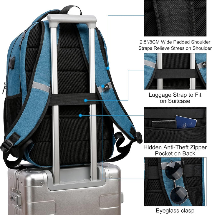 AA NOT AVAIALBLE Water-Resistant Laptop Backpack with USB Port & Anti-Theft Design – TechPro (1+1 FREE Limited Promo)