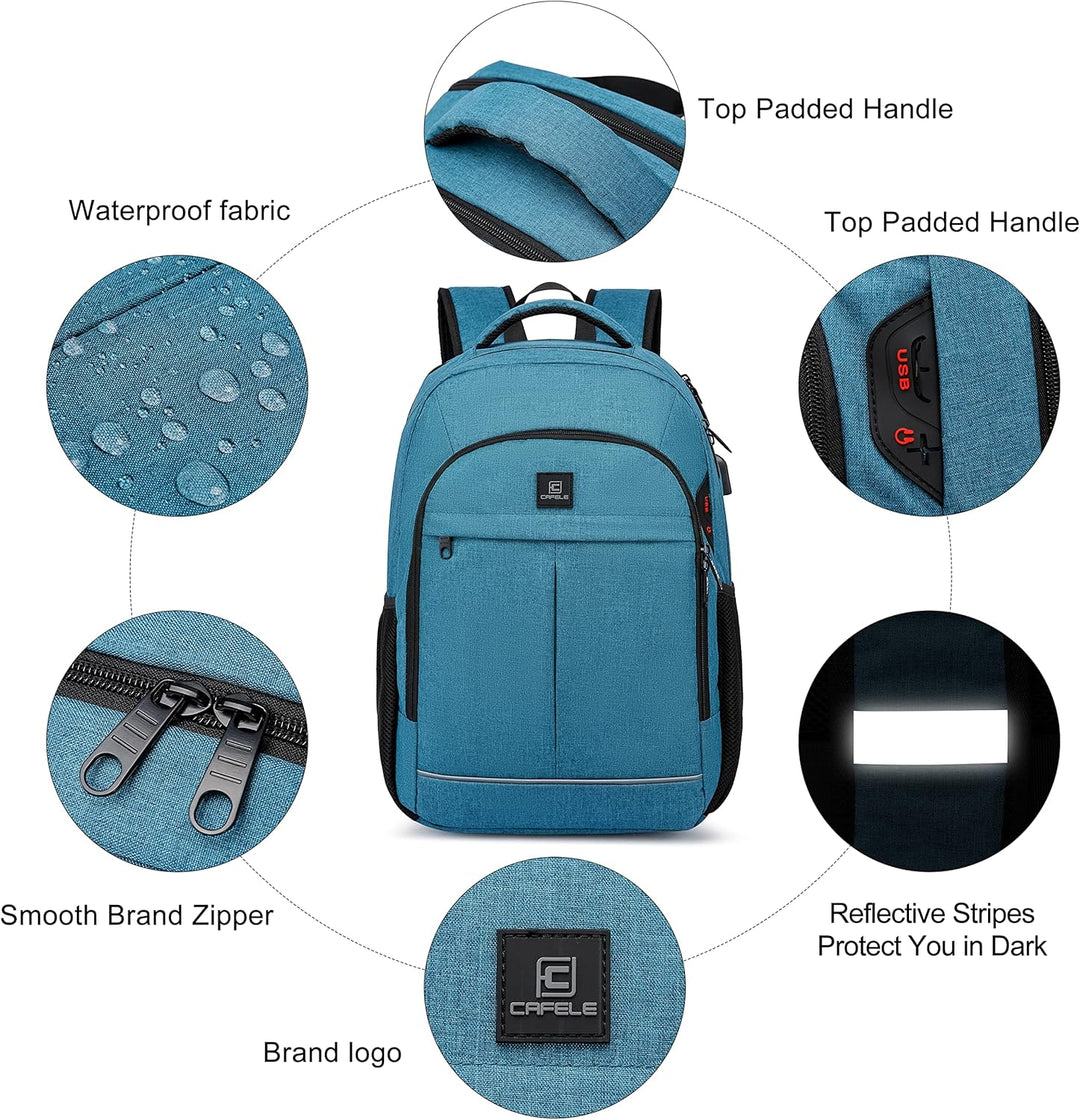 AA NOT AVAIALBLE Water-Resistant Laptop Backpack with USB Port & Anti-Theft Design – TechPro (1+1 FREE Limited Promo)