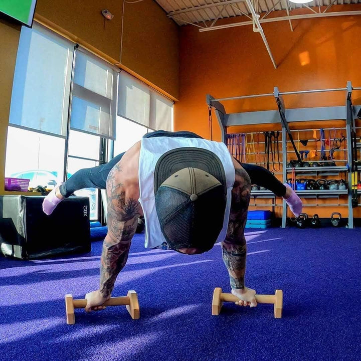 Calisthenics Wooden Parallettes Bars-Nora Luxe