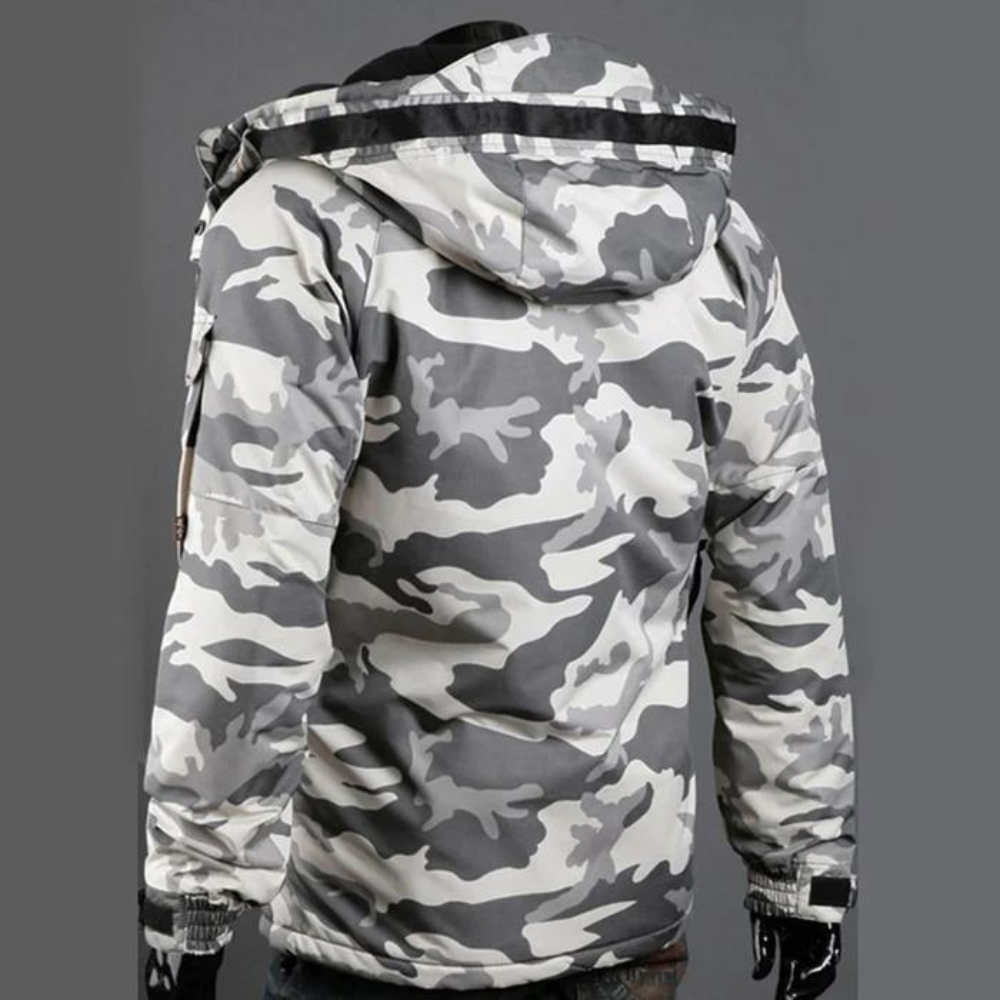 Camouflage Jacket for Men - Rafael-White-S-Nora Luxe