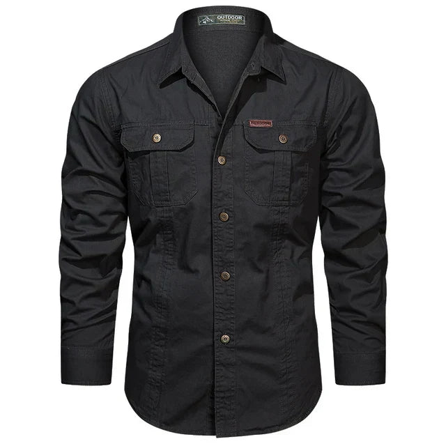 Cargo Shirt - Senn-Black-S-Nora Luxe