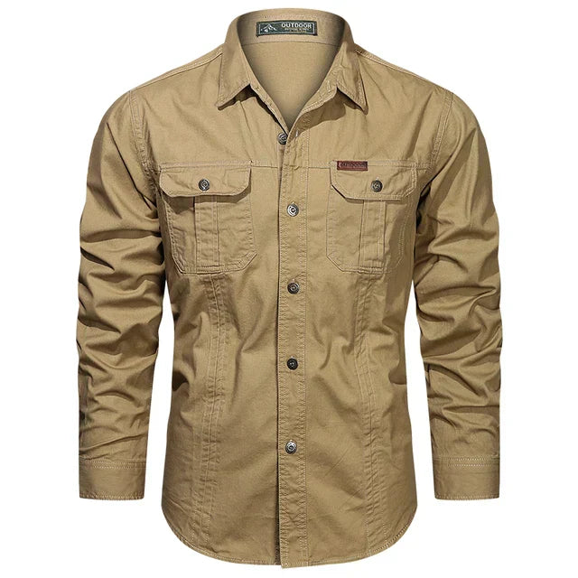 Cargo Shirt - Senn-Khaki-S-Nora Luxe