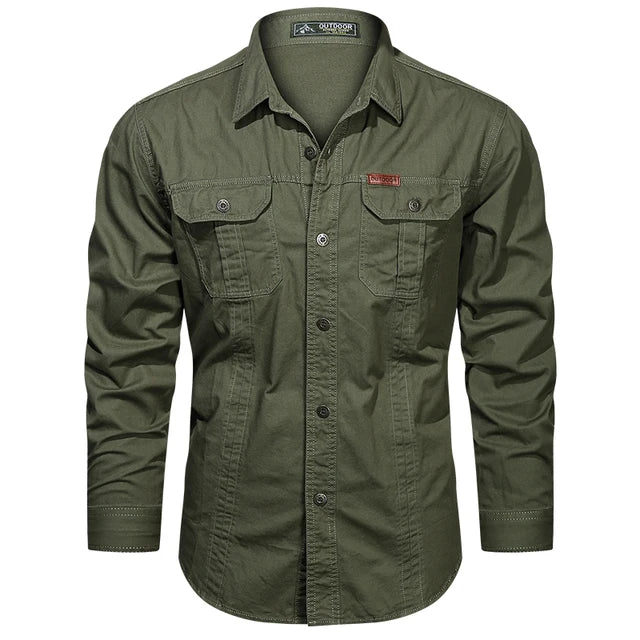 Cargo Shirt - Senn-Light Green-S-Nora Luxe