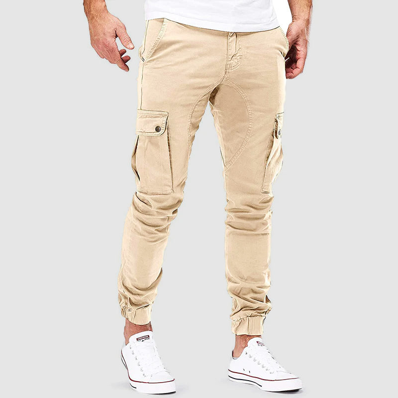 Cargo Trousers - Nolan-Beige-XS-Nora Luxe