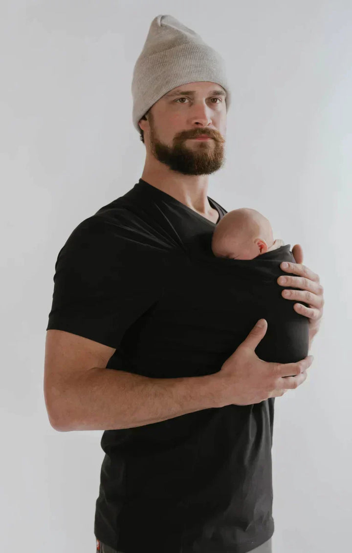 Carrying Wrap T-Shirt - CarryEase-Black-Dad-S-Nora Luxe