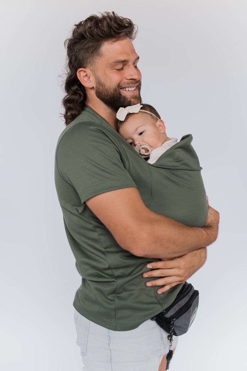 Carrying Wrap T-Shirt - CarryEase-Olive Green-Dad-S-Nora Luxe