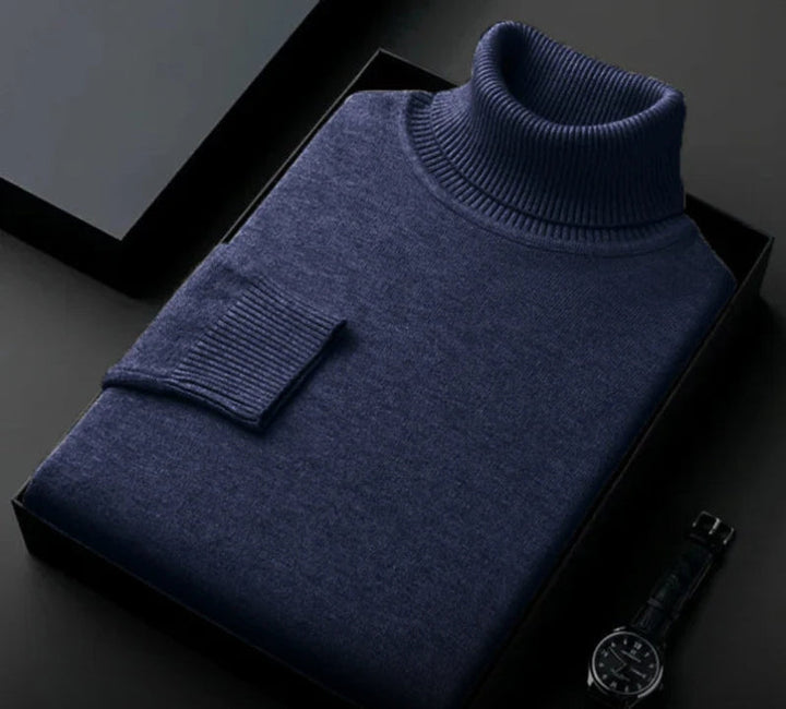 Cashmere Men's Sweater – Silvano-Dark blue-S-Nora Luxe