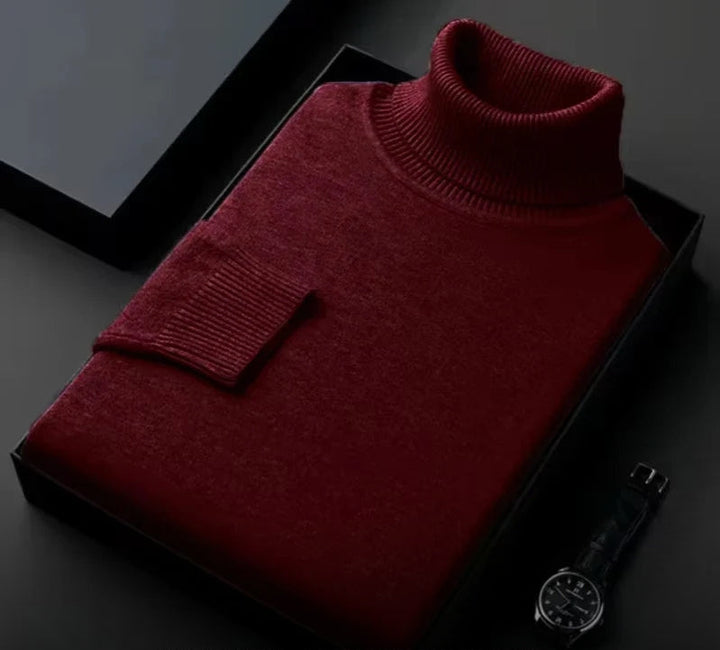 Cashmere Men's Sweater – Silvano-Red-S-Nora Luxe