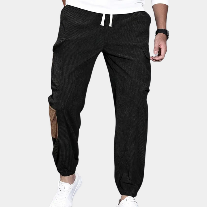 Casual Baggy Cargo Trousers for Men - Zane-Black-XS-Nora Luxe