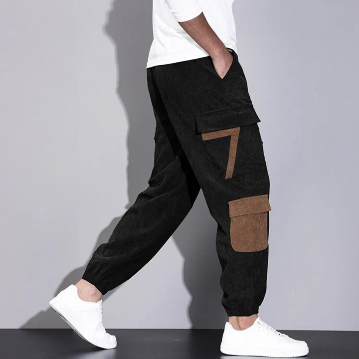 Casual Baggy Cargo Trousers for Men - Zane-Black-XS-Nora Luxe