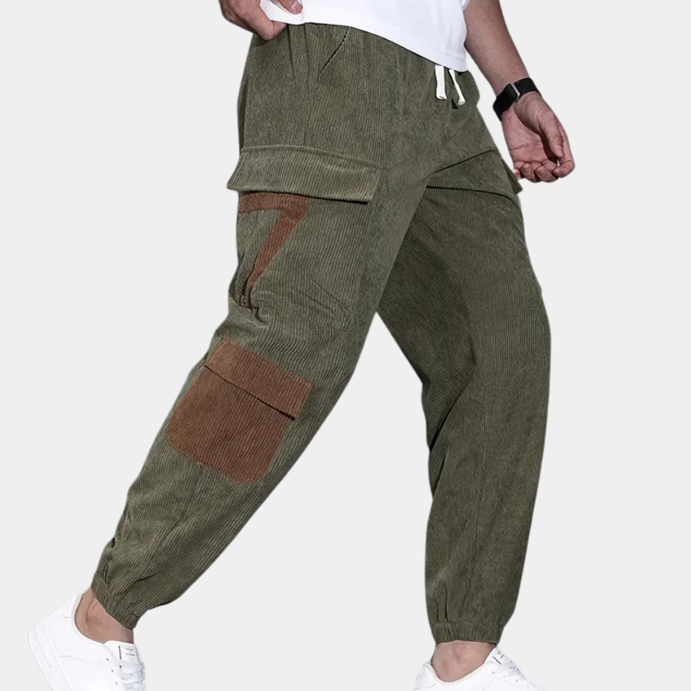 Casual Baggy Cargo Trousers for Men - Zane-Green-XS-Nora Luxe