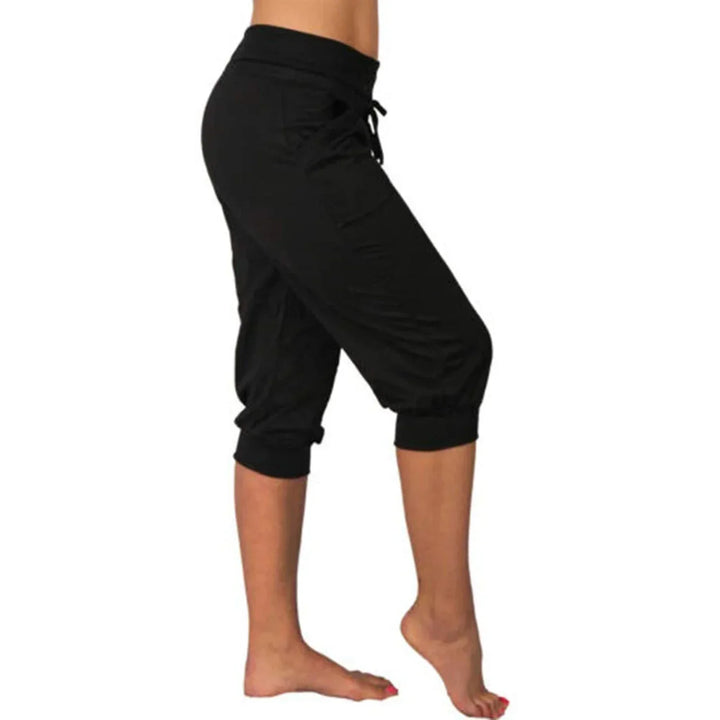 Casual capri trousers - Luna-Beige-S-Nora Luxe