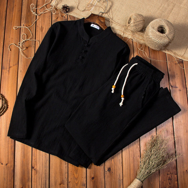 Casual Comfortable Men's Outfit - Ethan-Black-M-Nora Luxe