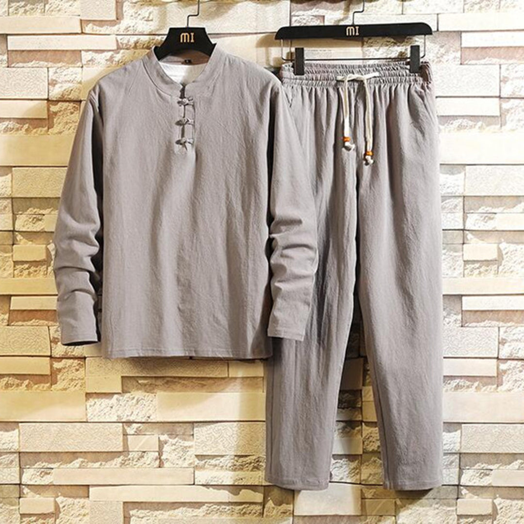 Casual Comfortable Men's Outfit - Ethan-Gray-M-Nora Luxe