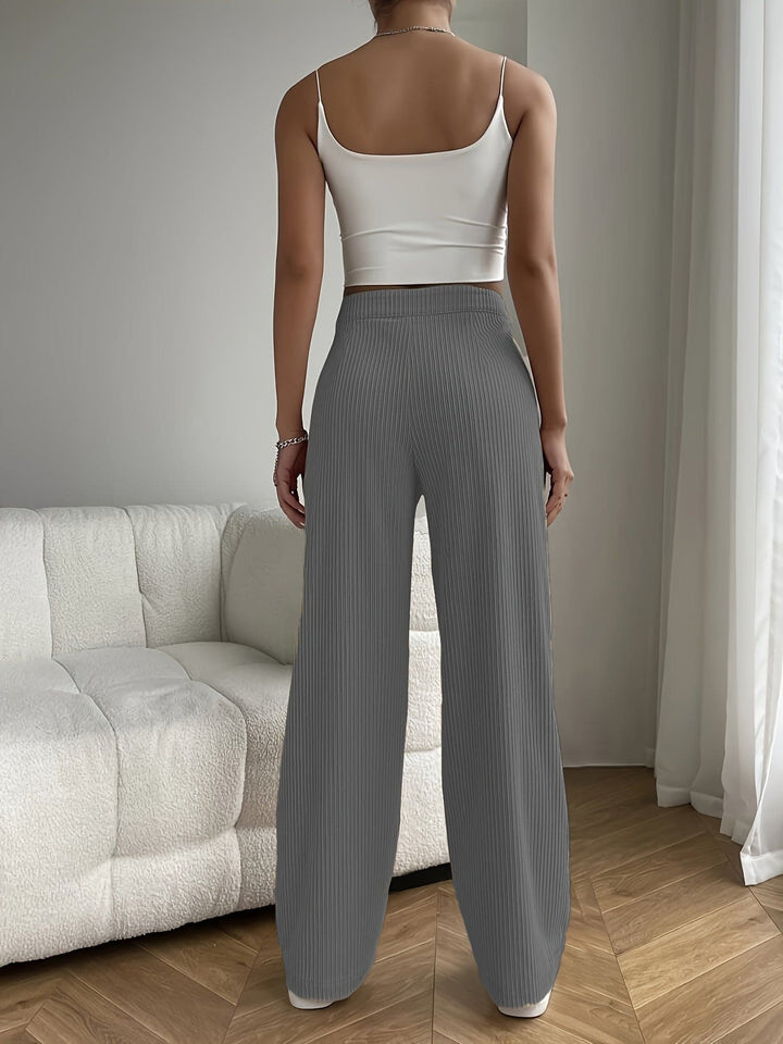 Casual Corduroy Trousers for Women - Elara-Gray-XS-Nora Luxe