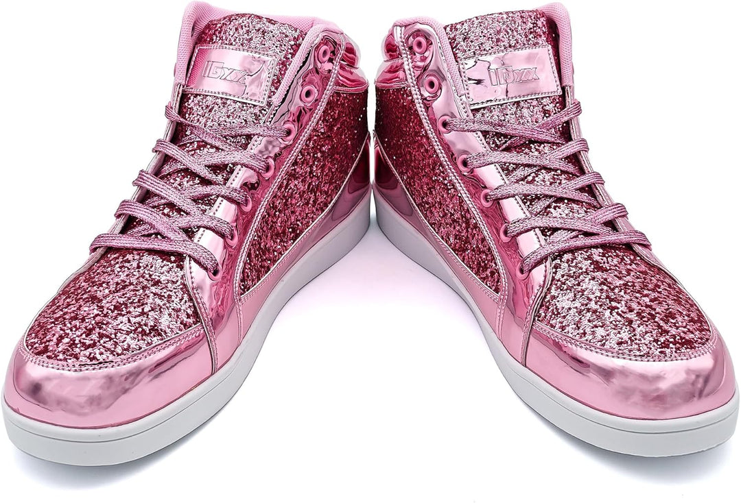 Casual Glitter Sneakers - NeonFlash-Black-5.5-Nora Luxe