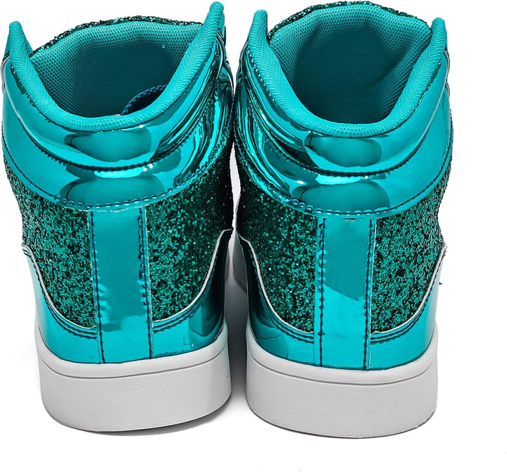 Casual Glitter Sneakers - NeonFlash-Black-5.5-Nora Luxe