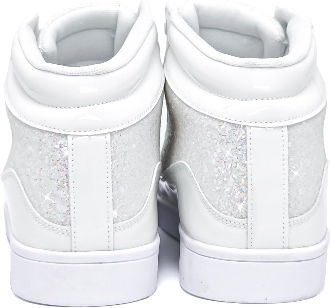 Casual Glitter Sneakers - NeonFlash-Black-5.5-Nora Luxe