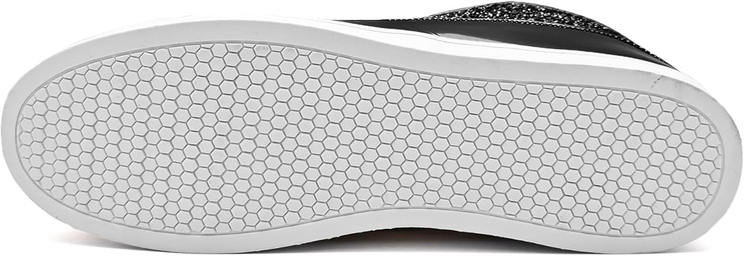 Casual Glitter Sneakers - NeonFlash-Black-5.5-Nora Luxe
