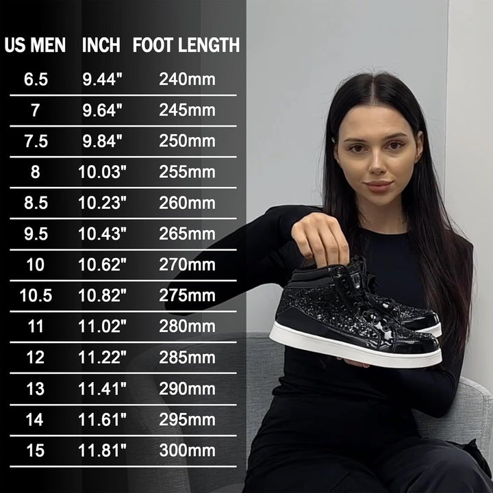 Casual Glitter Sneakers - NeonFlash-Black-5.5-Nora Luxe