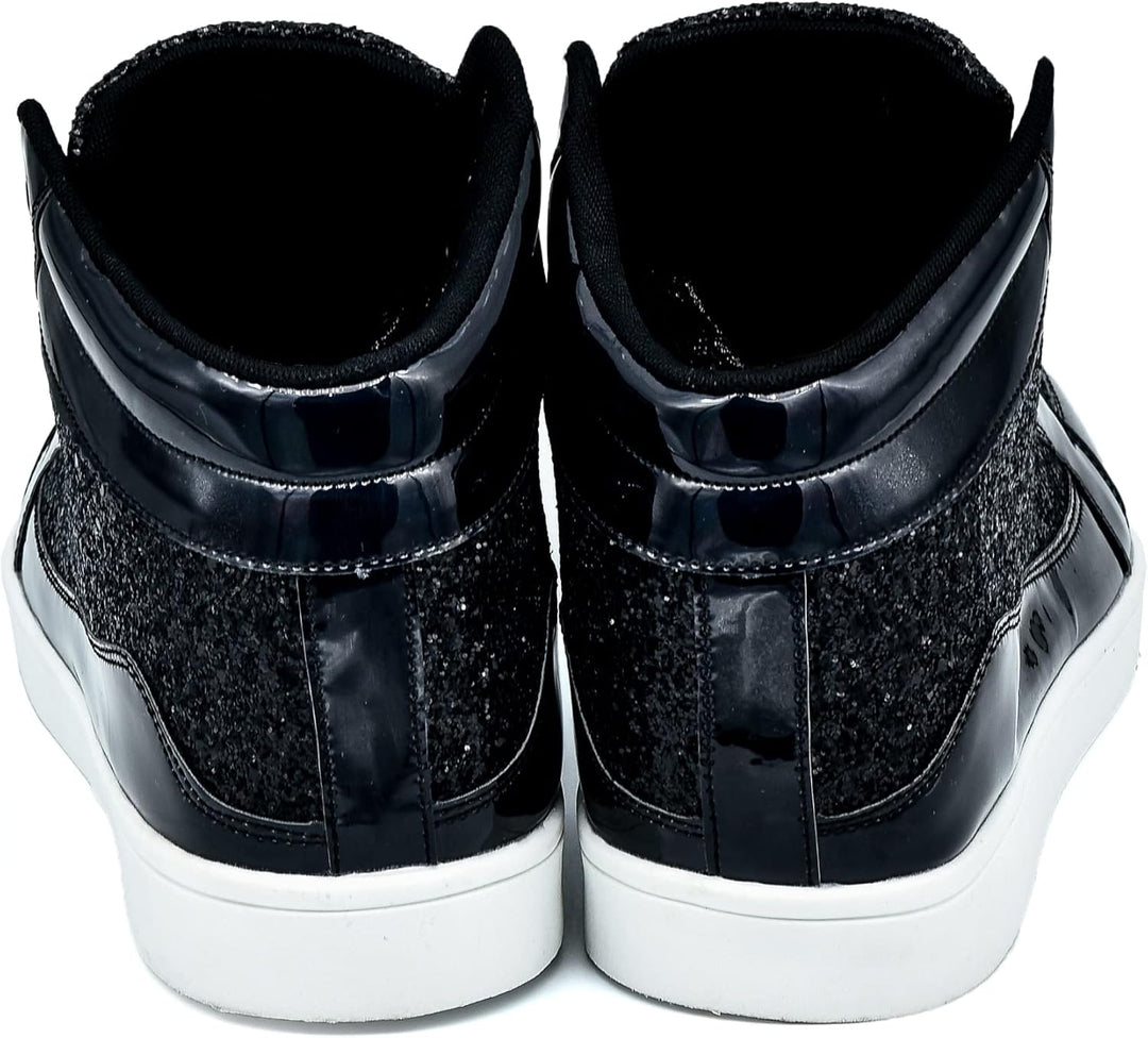 Casual Glitter Sneakers - NeonFlash-Black-5.5-Nora Luxe