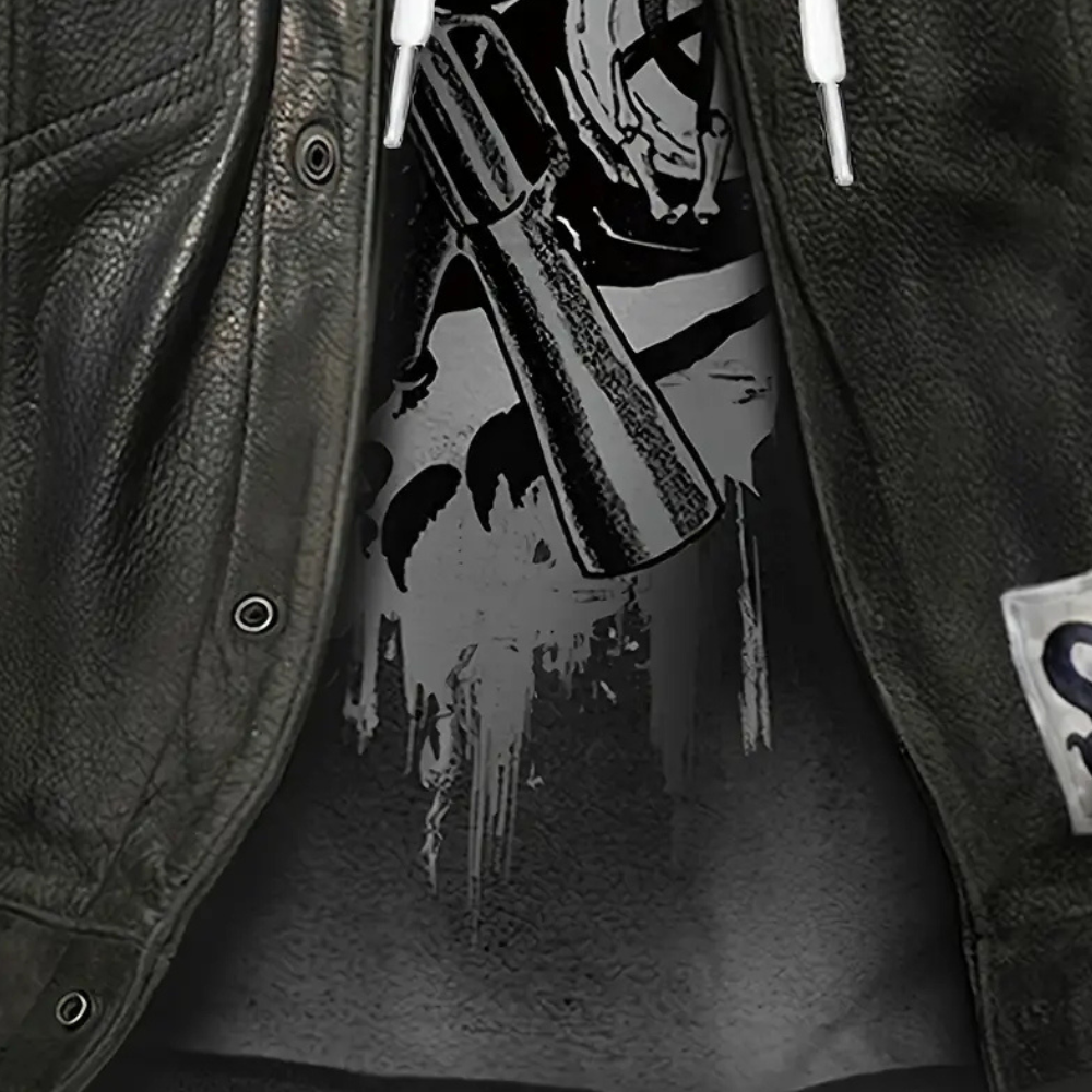 Casual Hoodie with Unique Print for Men - Mason-S-Nora Luxe