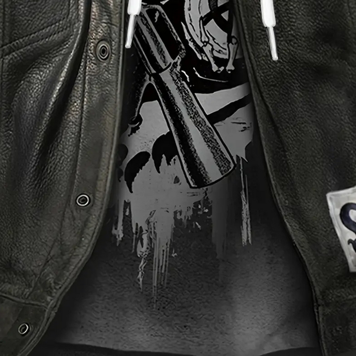 Casual Hoodie with Unique Print for Men - Mason-S-Nora Luxe