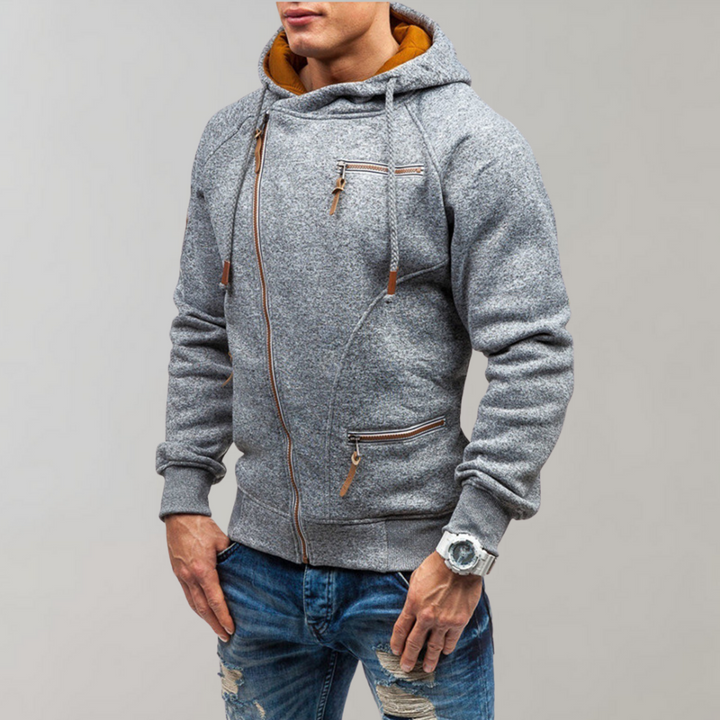 Casual Hoodie with Zip - Orion-Black-S-Nora Luxe