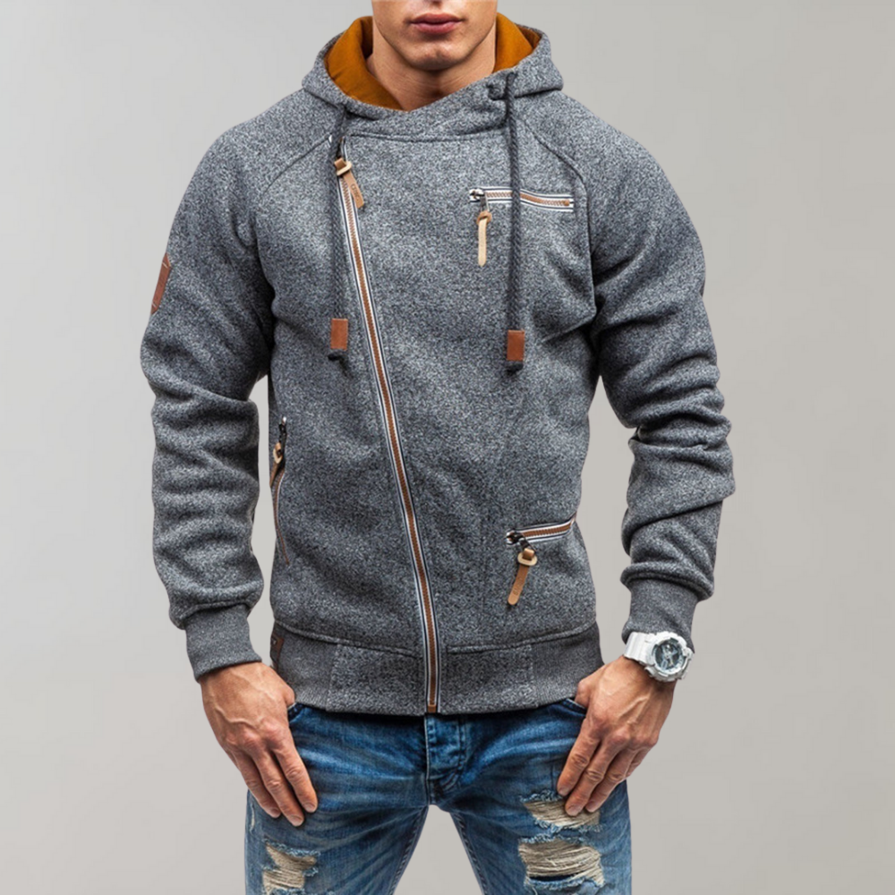 Casual Hoodie with Zip - Orion-Dark Gray-S-Nora Luxe
