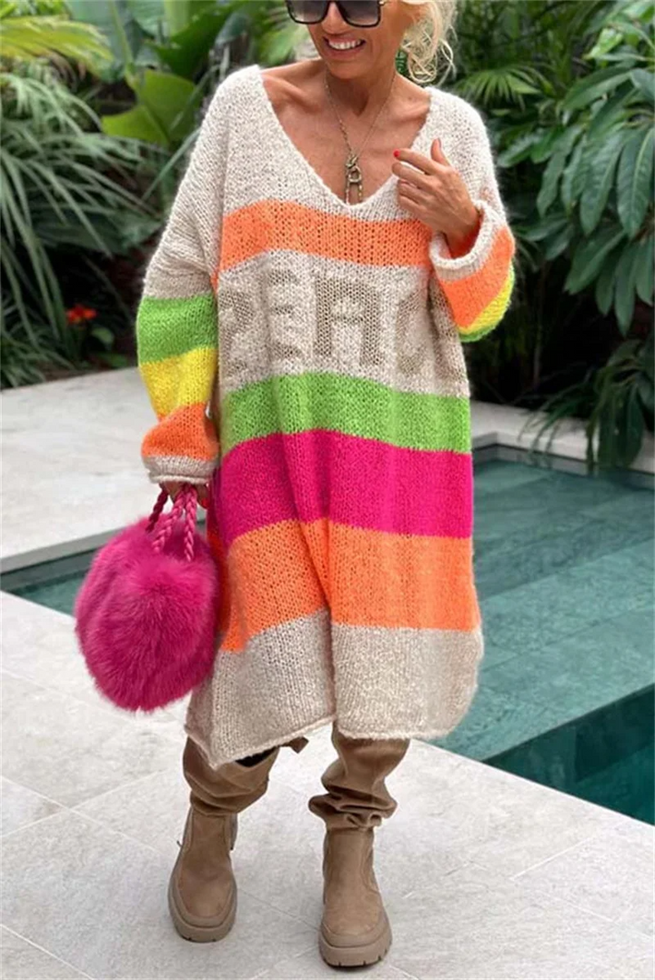 Casual Ibiza Sweater - Aurora-Beige-S-Nora Luxe