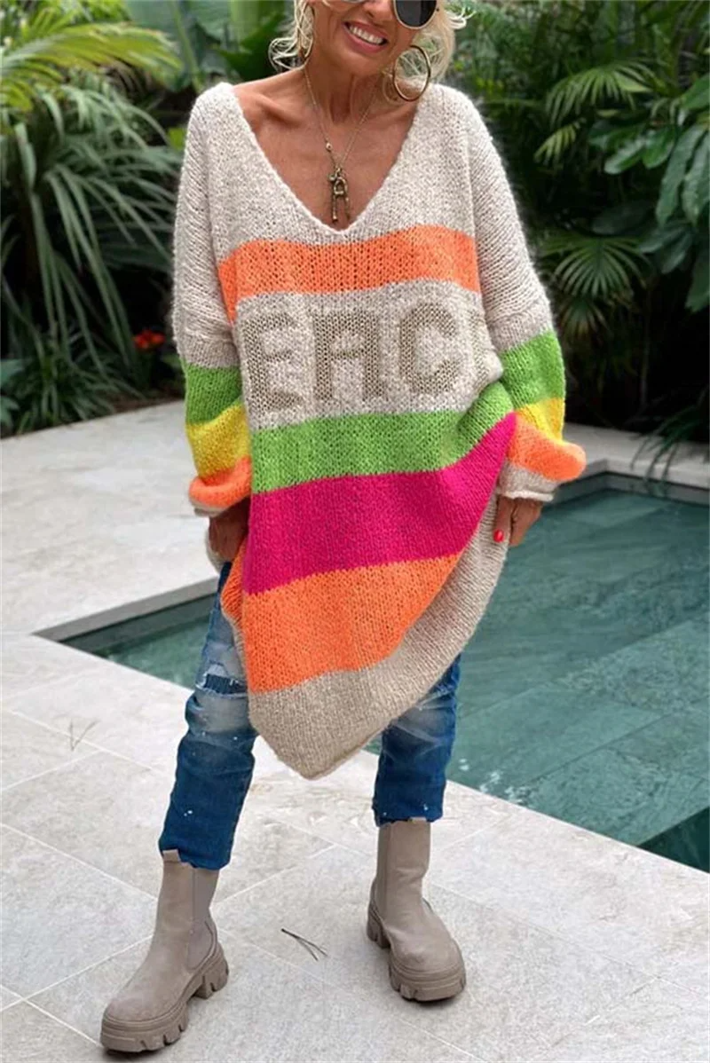 Casual Ibiza Sweater - Aurora-Beige-S-Nora Luxe