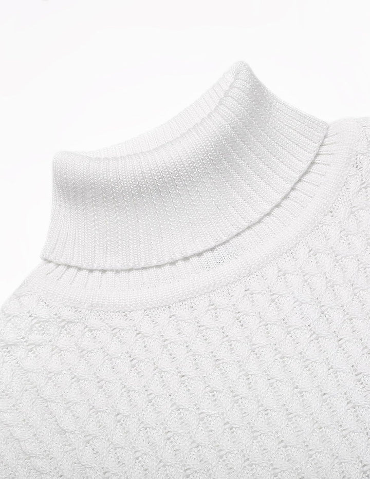 Casual Knit Men's Turtleneck - Sander-Black-S-Nora Luxe