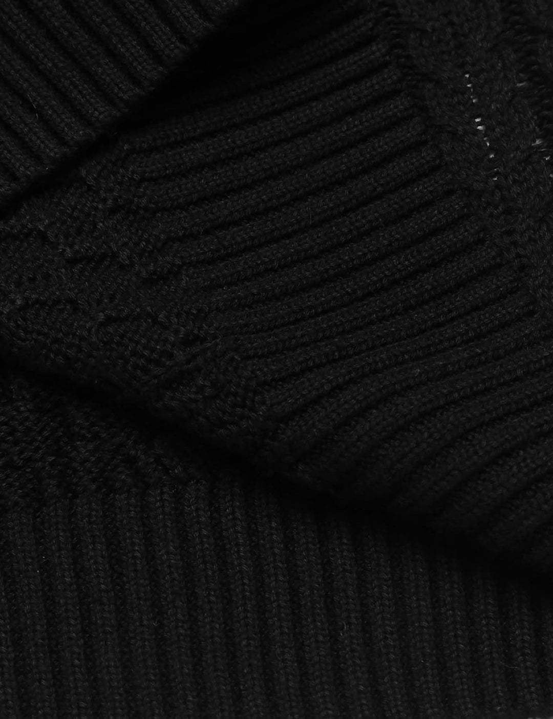 Casual Knit Men's Turtleneck - Sander-Black-S-Nora Luxe