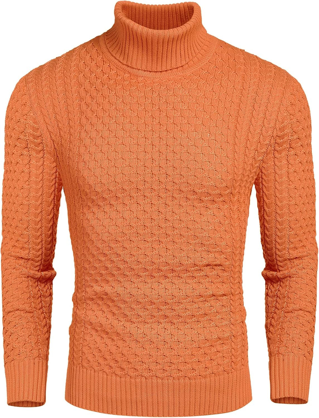 Casual Knit Men's Turtleneck - Sander-Black-S-Nora Luxe