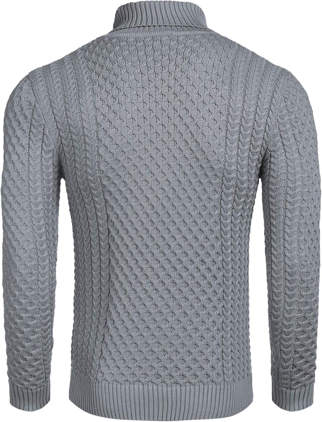 Casual Knit Men's Turtleneck - Sander-Black-S-Nora Luxe