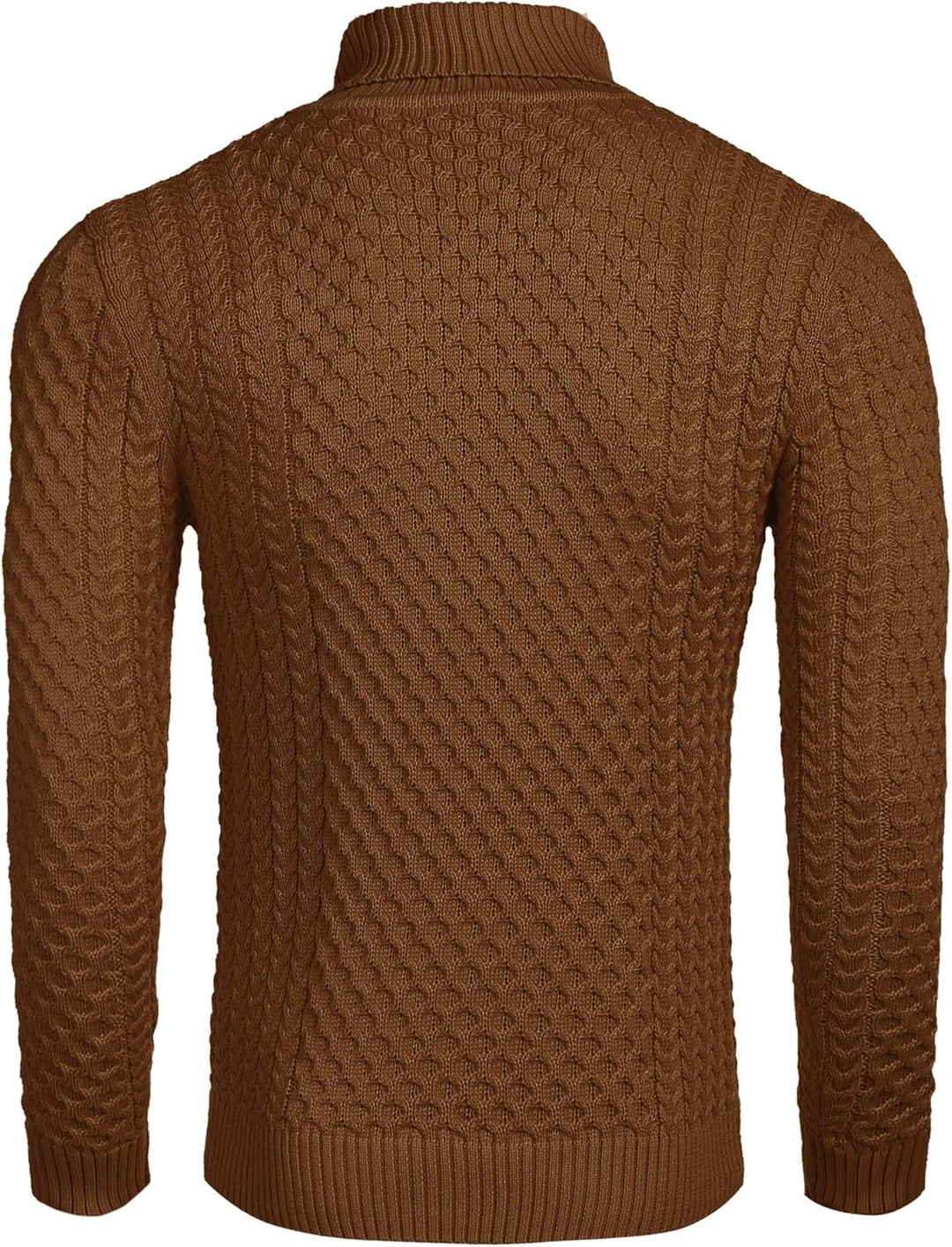 Casual Knit Men's Turtleneck - Sander-Black-S-Nora Luxe