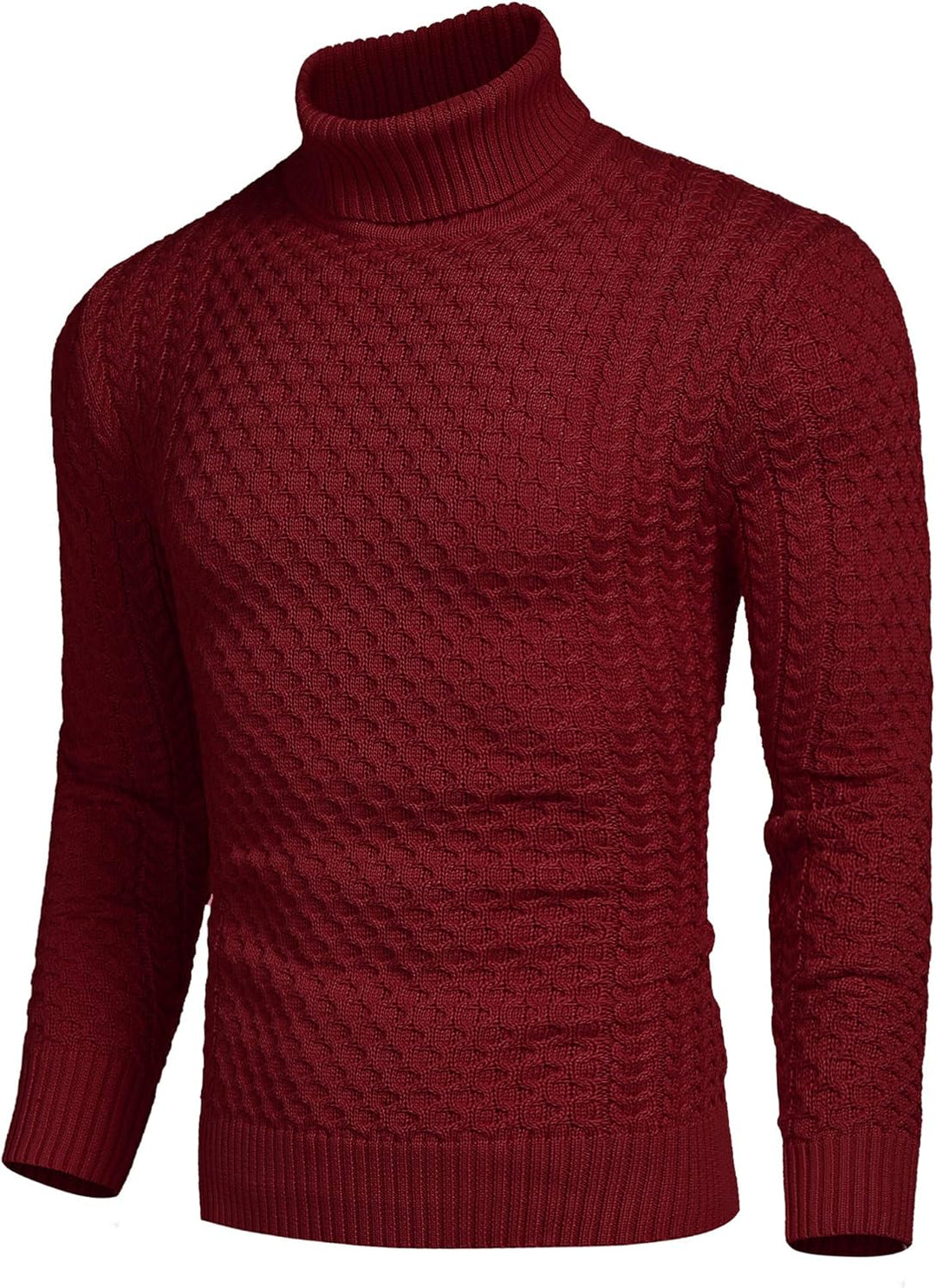 Casual Knit Men's Turtleneck - Sander-Black-S-Nora Luxe