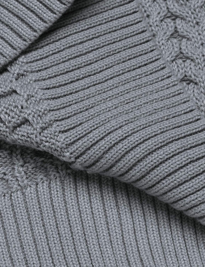 Casual Knit Men's Turtleneck - Sander-Black-S-Nora Luxe