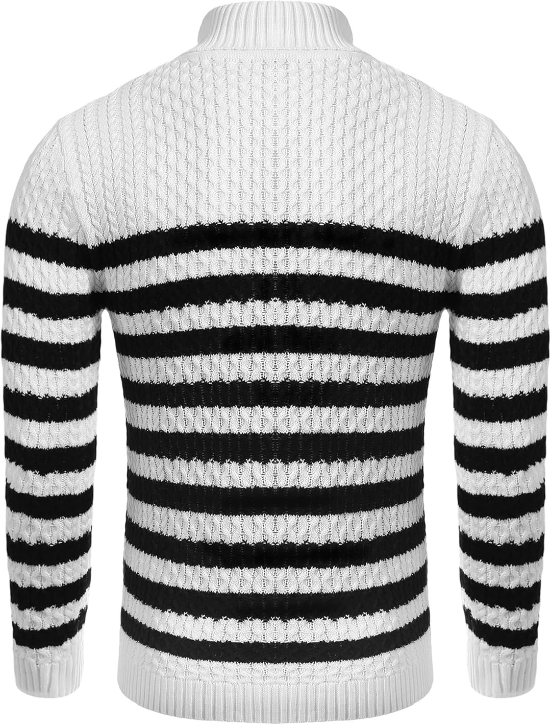 Casual Knit Men's Turtleneck - Sander-Black-S-Nora Luxe