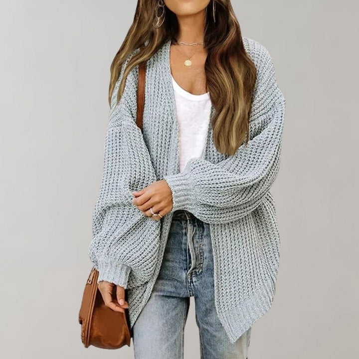 Casual Knitted Women's Cardigan - Aria-Gray-S-Nora Luxe