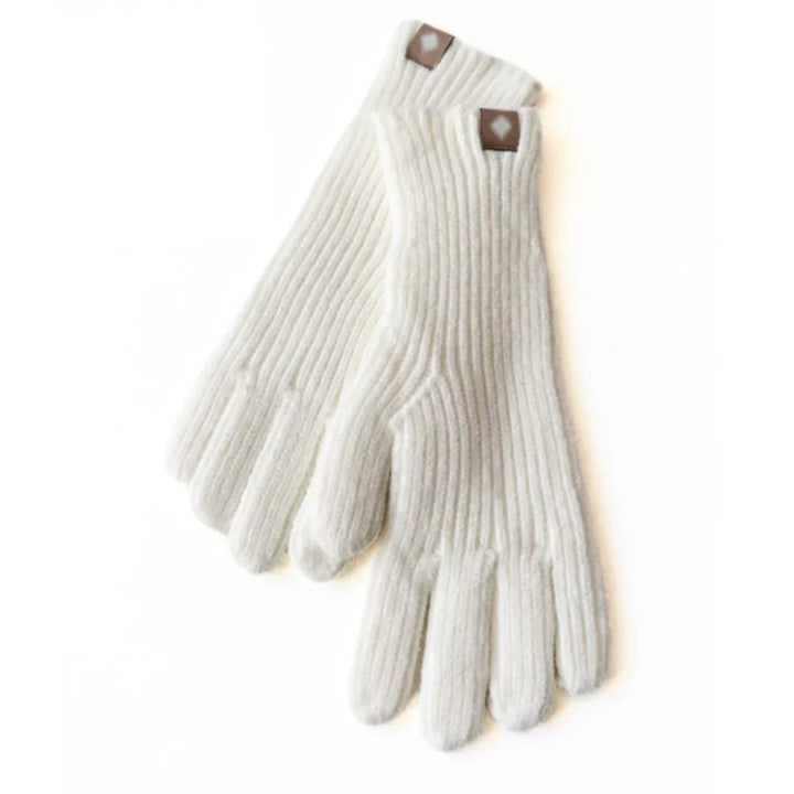 Casual Knitted Women's Gloves - Elara-White-Nora Luxe