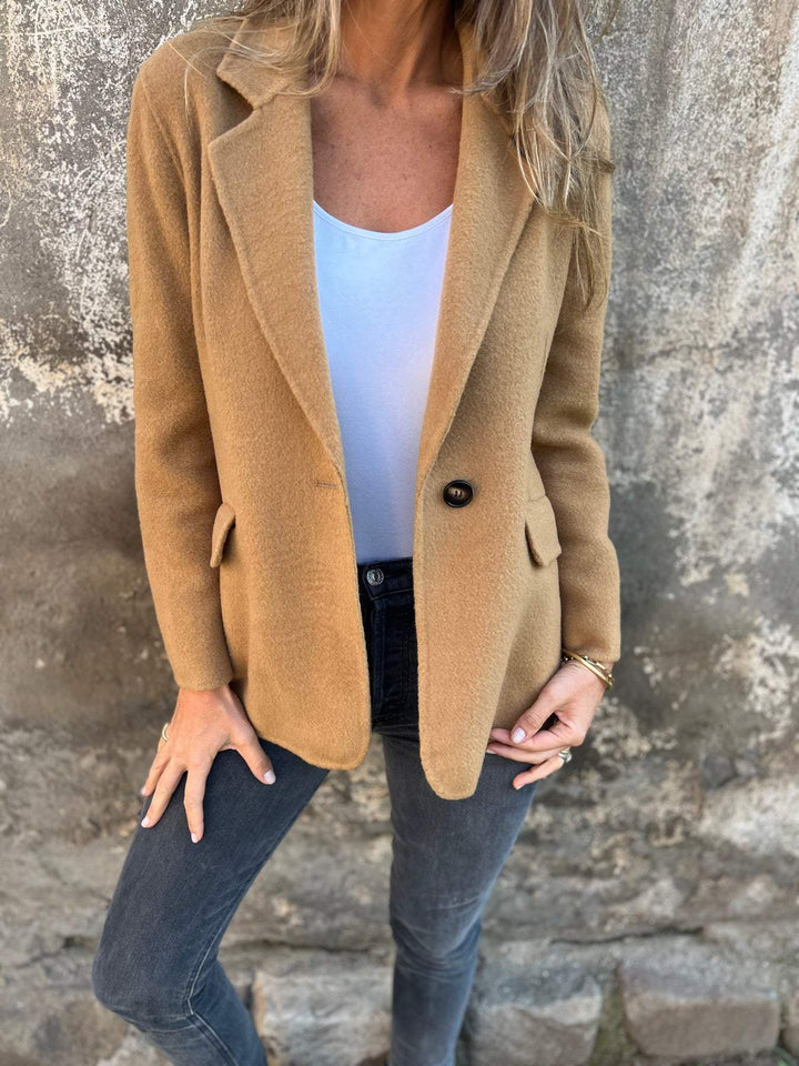 Casual Ladies Blazer - Elisa-Brown-S-Nora Luxe