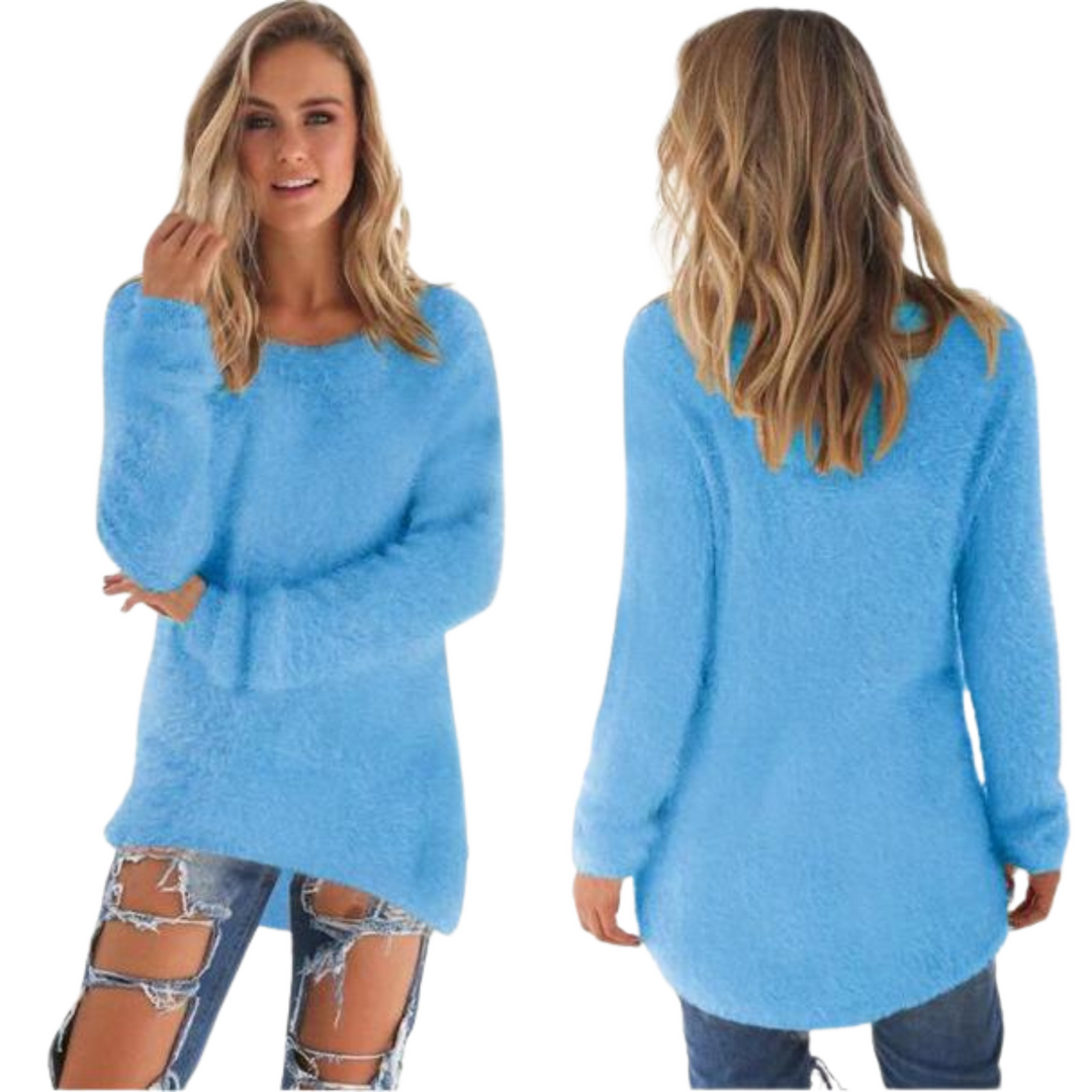 Casual Ladies Sweater - Ella-Blue-S-Nora Luxe