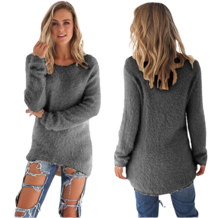 Casual Ladies Sweater - Ella-Gray-S-Nora Luxe