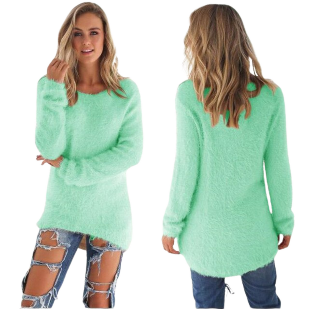 Casual Ladies Sweater - Ella-Green-S-Nora Luxe