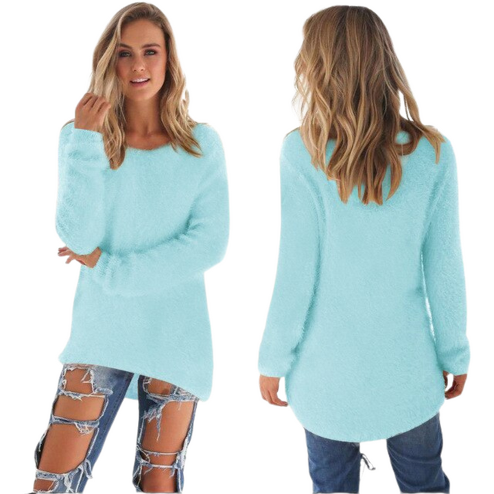 Casual Ladies Sweater - Ella-Heavenly Blue-S-Nora Luxe